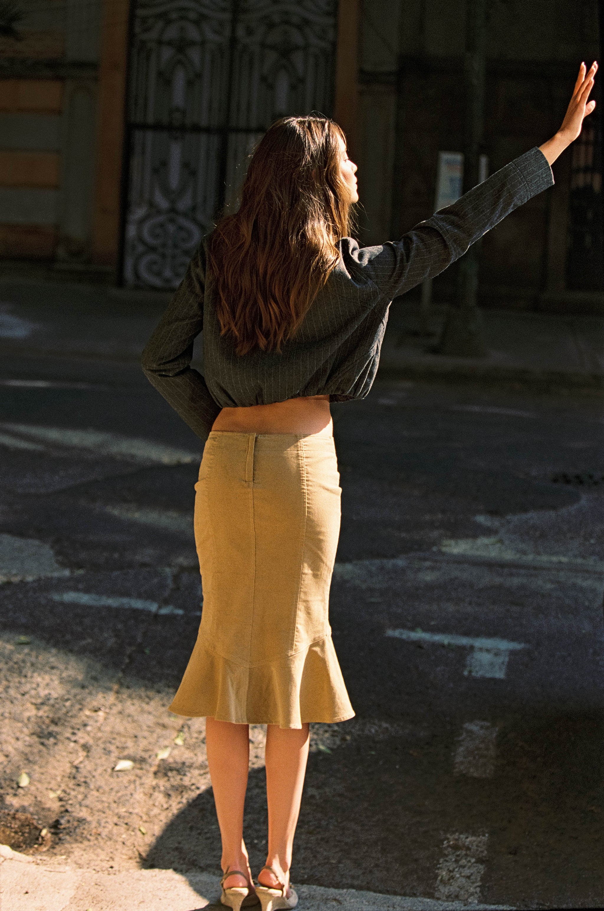Naomi Skirt | Tan - Image 2