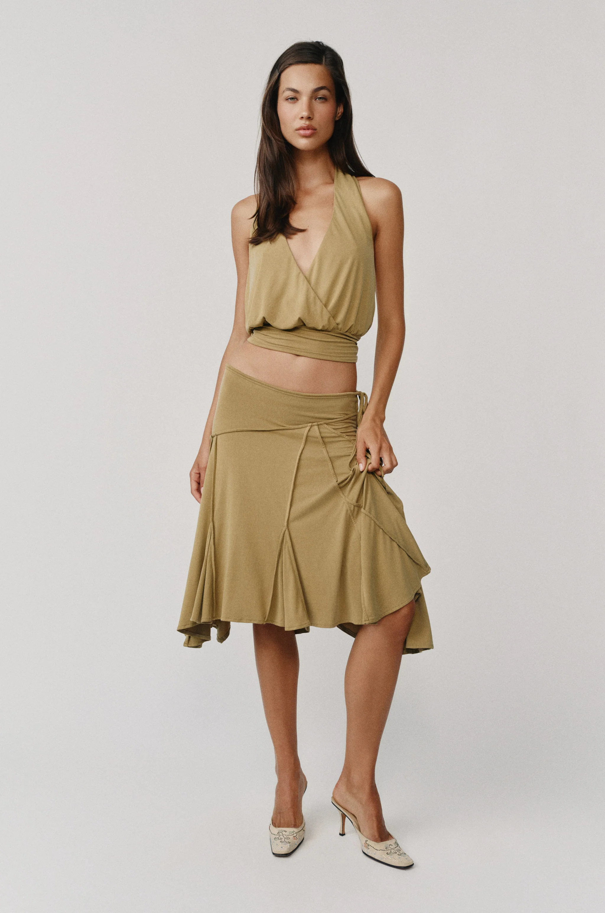 Sharni Skirt | Olive - Image 3